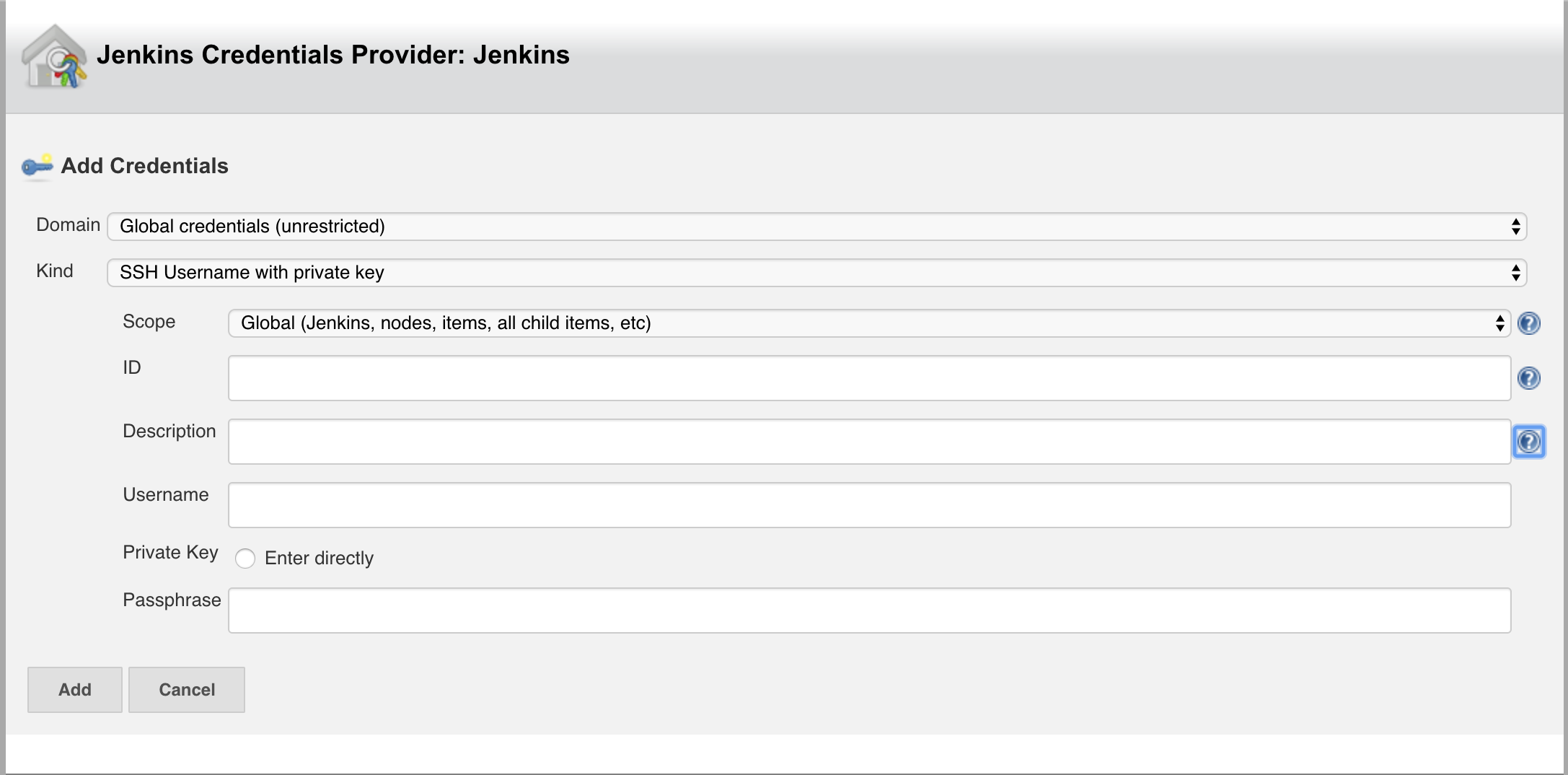 jenkins-add-sshkey